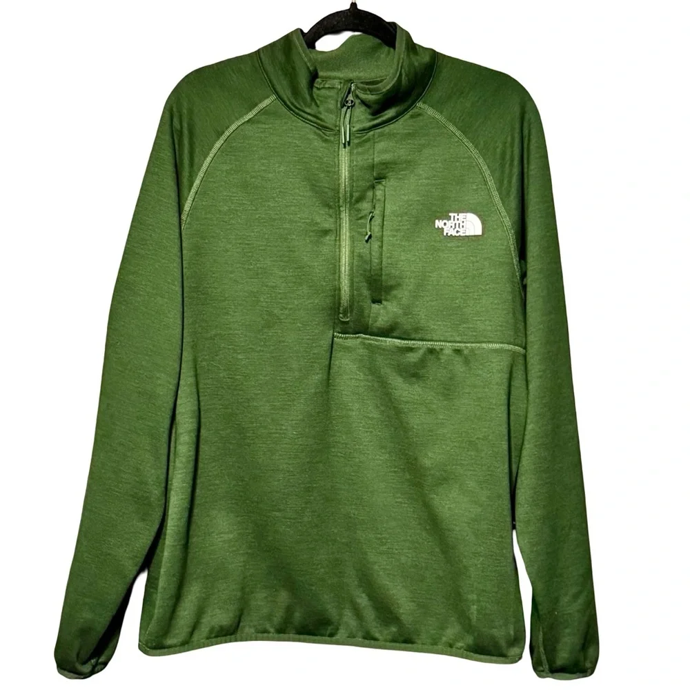 The North Face Canyonlands Half Zip Mens Green Long Sleeve Athleisure Sweatshirt